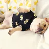 Husdjurskläder hund sommarkläder dollar t shirt kappa fransk bulldog väst små hundar katter kläder släpp husdjursprodukter T200710