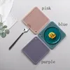 Fashion Square Table Mat Non-Slip Pad Silicone Placemat Heat Protection Casserole Soup Pot Hole Hanging LLA332