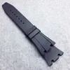 27mm 18mm Black Rbbber Clasp Strap Watch Band för Royal Oak 39mm 41mm Model 15400 15300278V