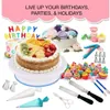 Cake set turntable 220-piece set of printed sugar cake Decorative set baking Free shipping