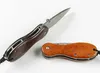 Hoge kwaliteit 6 inch Damascus Pocket Folding Mes VG10 DAMASCUS Steel Blade Rosewood Handvat EDC Messen met leren schede