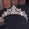 2021 Nowy Vintage Barok Bridal Tiaras Akcesoria Prom Headwear Oszałamiający Sheer Crystals Wedding Tiaras i korony 1918