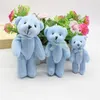 50Pcs 8cm Bow Tie Joint Teddy Bear Plush Toys Gift, DIY Creative Handmade Jewelry Accessories