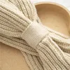 Dolce inverno lavorato a maglia fascia di lana tinta unita uncinetto twist croce fasce larghe per capelli scaldaorecchie da donna copricapo accessori per capelli
