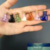 Karışık 7 Renkler Kalp Şeklinde Küçük Parfüm Kolye Kavanoz Mini Cam Şişeler Mantarlar DIY Hediyeler Sevimli Sanat Flakon Yeni Varış