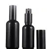 Flacone spray per profumo in vetro nero ricaricabile da 10 ml 15 ml 20 ml 30 ml 50 ml 100 ml con tappo pompa spray in alluminio per imballaggio cosmetico