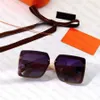 New Designer Sunglasses Fashion Eyewear Rectangle Letter Design for Man Woman Full Frame 4 Color High Quality301P