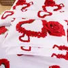 Neues 3D-Bettwäsche-Set mit roter Liebe, romantische Hochzeit, Valentinstagsgeschenk für Sie, 4-teilig, inklusive Bettbezug, Bettlaken, Kissenbezug, kostenloser Versand Y200417