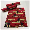 Tyg 100% Bomull Högkvalitativ Tissu 6Yarder Ankara African Prints Batik Pagne Real Wax Style 0128 Drop Leverans 2021 Kläder Apparel 0Jjny