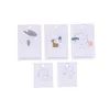 100pcs/lot 4.8*6.2cm/6*9cm Earrings/Necklace Display Cards, Jewelry Copper Card Thick European and American Design Display Packaging Cards