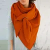 スカーフファッションソリッド女性スカーフボタンソフトラップカジュアル暖かいレトロな女性多目的ショールクリスマスアクセスFoulard