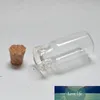 10 stks Kleine Drifting Fles Tiny Clear Lege Wishing Glass Message Fial met Cork Stopper 2ml Mini Containers