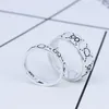 Sell well S925 pure silver ring Top quality paris design ring with line decorate charm women and man wedding jewelry gift