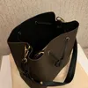 hot luxurys designers NEONOE Bucket Shoulder Bags flower Purses louiseity Women Tote Brand Letter viutonity Genuine Leather Handbags vuttons crossbody bag