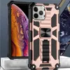 Dla iPhone 12 Pro Max 11 7 8 plus Przypadki telefoniczne Hybrydowe Armor Invisible Kickstand Magnetyczny Wstrząsy