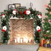 1.82.7m konstgjord jul spis Garland krans tall trädprydnad guldpinkbluerat år eldstad navidad dekor 201130