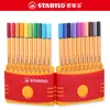 0.4mm Fiber Kalem 25 Renkler Sanat Marker İğneli Jel Eskiz için Çanta ile Manga Tasarım Okulu Malzemeleri Y200709