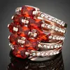 Gioielli per la moda calda 18k oro cristallo zircone anello diamantato anello di alimentazione di alta qualità anello di San Valentino anello creativo