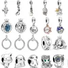 925 Sterling Silver Charm Beads Hedgehog Cute Tree Man Owl Bracelet Charm for Pandora Ladies Jewelry DIY