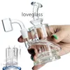 6.3inchs Glass Bubbler Mini Oil Rigs With 10mm banger Hookahs Shisha Glass Water Bongs Smoke pipe Recycler Dab