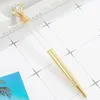 DIY Zelfvulling Lege Tube Ballpoint Pens Big Diamond Stijl Metalen Pen Signature Reclame Briefpapier Kantoorbenodigdheden Schrijven Geschenken