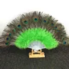 Fluffy Feather Hand Fan Stage Performances Craft Fans Elegant Folding Feathers Fan Party Supplies4021637