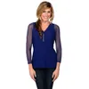 Kobiety Oba Side Wear Sheer Plus Size V-Neck Długi Rękaw Bez Szwu Arm Shaper Crop Top Shirt Bluzki Perspektywa Cardigan Topy ve7 2012222