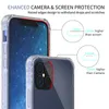 Custodia per telefono trasparente per iPhone 12mini 12 11 Pro MAX XS XR XS MAX 7 8Plus Trasparente TPU paraurti Cover posteriore rigida per PC