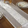 Orgogliosa bandiera da tavolo in pizzo rosa Princess Table Runner Beige TV Ark Cover Cloth Tovaglia romantica francese Decorazione dell'hotel 201120