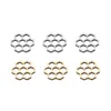 50pcs/lote moda novo design Copper Flower Flower Charms Hexagon Flor Hollow Pingents