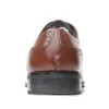 Fatti a mano in pelle piatta Oxs LaceUp Business formale scarpe da uomo scarpe Y200420