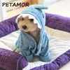 Pies piżama zimowe psy ubrania dla psów szlafrok szafek