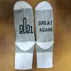 Great again sucks socks funny middle finger personalized letter printing socks for men women gift cpa3259