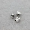 Lega Skull Spacer Mummia Perline Foro Grande Perline 12x9.5mm Tibet Argento Fit Braccialetto Europeo L1267 64 pz/lotto