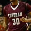 Maglia da basket Vin Fordham NCAA College 1 Chuba Ohams 13 Antwon Portley 30 Onyi Eyisi 4 Erten Gazi 20 Ivan Raut 2 Jalen Cobb 4 Paschall