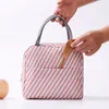 Sacchetto per alimenti ispessimento portatile Borsa termica per cerniera Borsa per il pranzo isolata per bambini Scatola frigo di grande capacità Borsa per il ghiaccio C0125