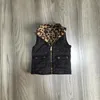 Girlymax Autunno / inverno neonate mamma adulto leopardo nero Cheetah Reversibile Gilet in cotone per bambini vestiti senza maniche boutique LJ201111