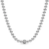 925 Sterling Silver Chunky Infinity Knot Bead & Pave Me Link Chain Sliding Necklace for Popular Charm Diy Jewelry6010661