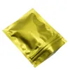 7,5*10 cm zamek błyskawiczny Mylar Foil Bag Reclosable aluminium Foil Pakiet Pakiet Pakiet cieplny Uszczelnienie pokarmowe torby próbki 9 kolorów 6x10cm