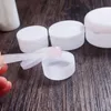 100ピース5g / 20g / 30g / 50g空のボトル白いプラスチックPP化粧品瓶スキンケアコンテナローションボトルフェイスソフトクリームサンプルポットゲルボックス