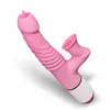 NXYバイブレーターダブルショックの女性のオナニー機器の振動スティック暖房伸縮式舌キス陰茎の楽しいマッサージ0222