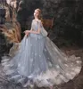 Benzersiz Tasarım Kollu Dantel Abiye Pretty Karahindiba Desen Uzun Balo Elbisesi Vestidos De Festa Custom Made