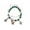 Foreign trade Christmas gift bells snowman double elastic bracelet women wholesale