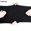 OUMENGKA contraste panneau pantalons de survêtement femmes décontracté Harem pantalon lâche élastique pantalon femmes noir rayé côté pantalon de survêtement femme 201118
