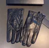 Gants en cuir d'hiver de créateur de marque haut de gamme polaire écran tactile Rex mouton en peau de mouton cyclisme résistant au froid gants en peau de mouton thermique sous les doigts