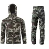 Lurker 상어 피부 소프트 쉘 재킷 남성 군사 유니폼 전술 재킷 방수 양털 코트 위장 윈드 브레이커 슈트 201111