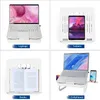 Supporto per laptop, supporto per computer multi-angolo Meiwo ergonomico portatile pieghevole per notebook compatibile con MacBook, Air, Pro, Dell XPS, HP