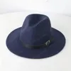 Ins New 7 Kolory Kapelusze Moda Matka I ME Eleganckie Solid Dorośli Fedora Hat Band Płaski Brim Kapelusze Kids Kids Panama Caps