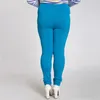 Vrouwelijke leggings dames skinny plus grote maten snoep kleuren broek rekbare super elastische bandbroek 6xl LJ200819