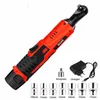 HILDA 12V Electric Wrench Kit Cordless Ratchet Wrench Rechargeable Scaffolding Torque Ratchet With Sockets Tools Power Tools244B